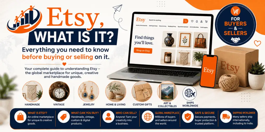 Etsy, what is it? Everything you need to know before buying or selling on it.