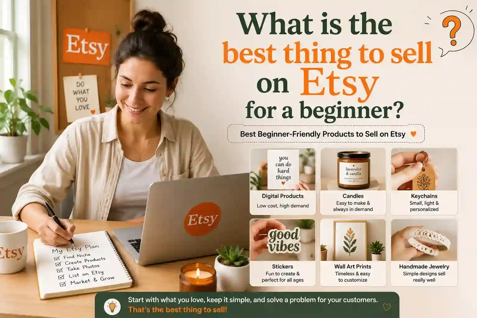 What is the best thing to sell on Etsy for a beginner?
